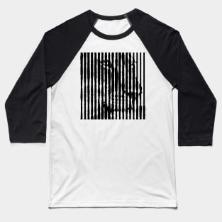 Lioness Close-up Anamorphic Illusion Pop Art Baseball T-Shirt